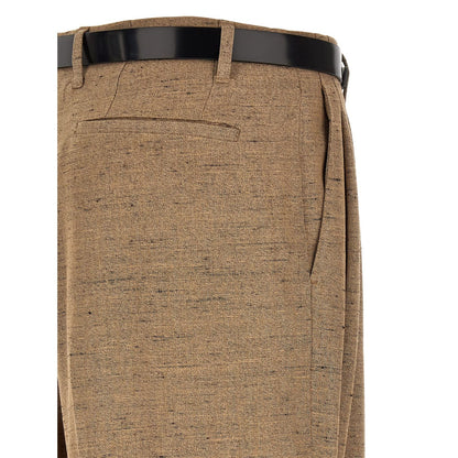Dolce & Gabbana Beige Viscose Casual Pants