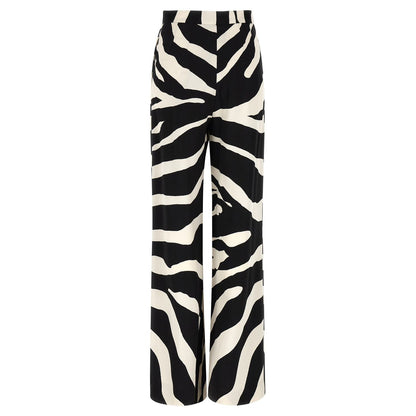 Dolce & Gabbana Bicolor Viscose Casual Pants