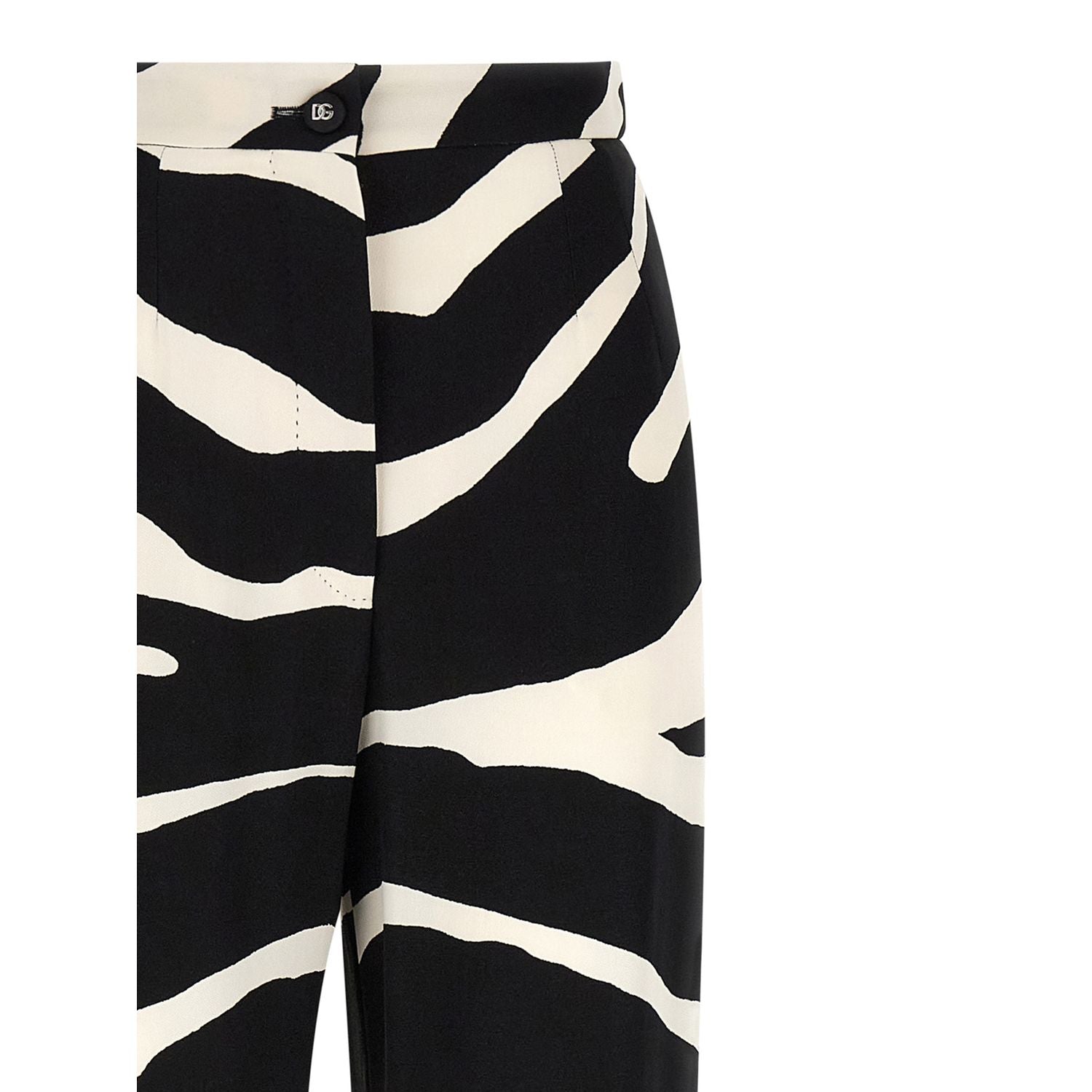Dolce & Gabbana Bicolor Viscose Casual Pants