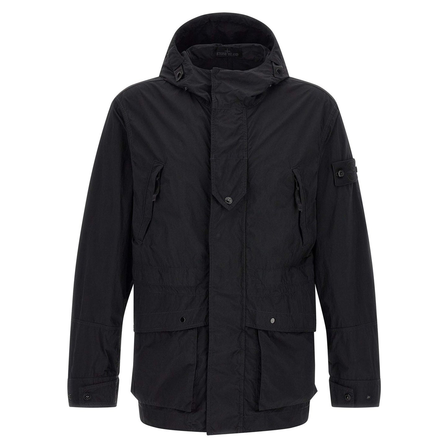 Stone Island Black Polyamide Shell Jacket