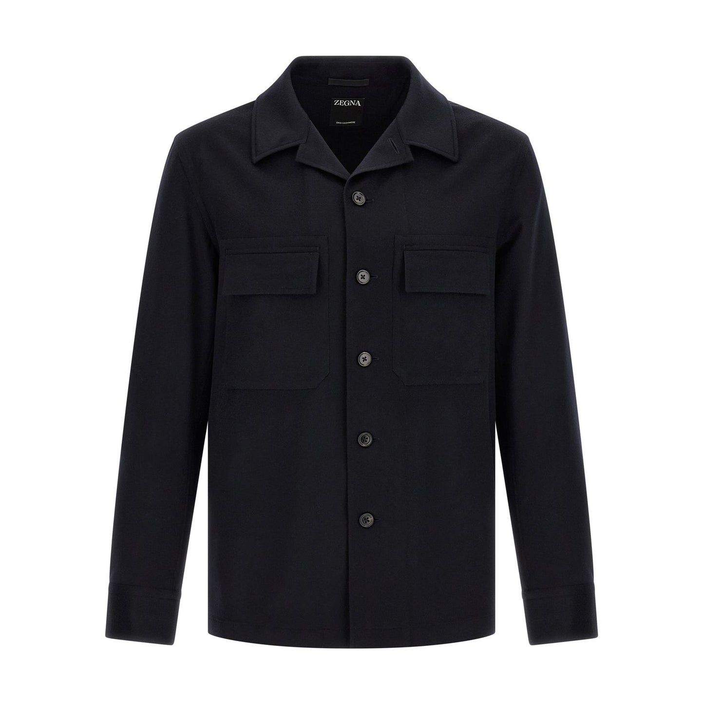 ZEGNA Blue Wool Blouse