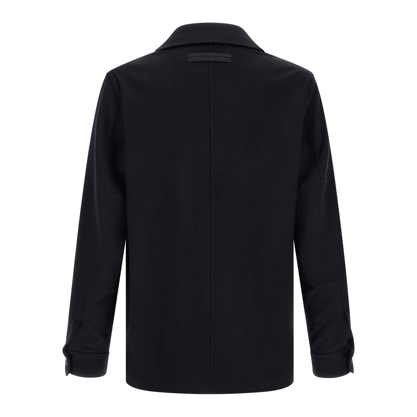 ZEGNA Blue Wool Blouse