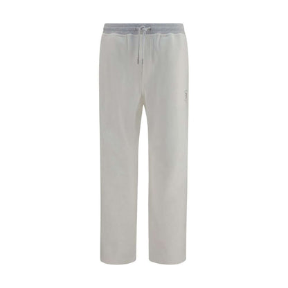 Brunello Cucinelli White Cotton Casual Pants