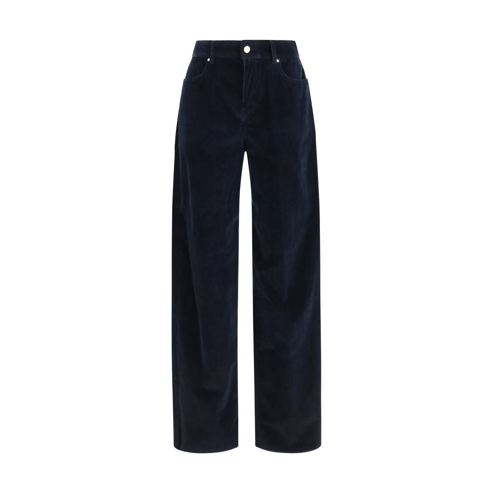 Max Mara Blue Cotton Pants