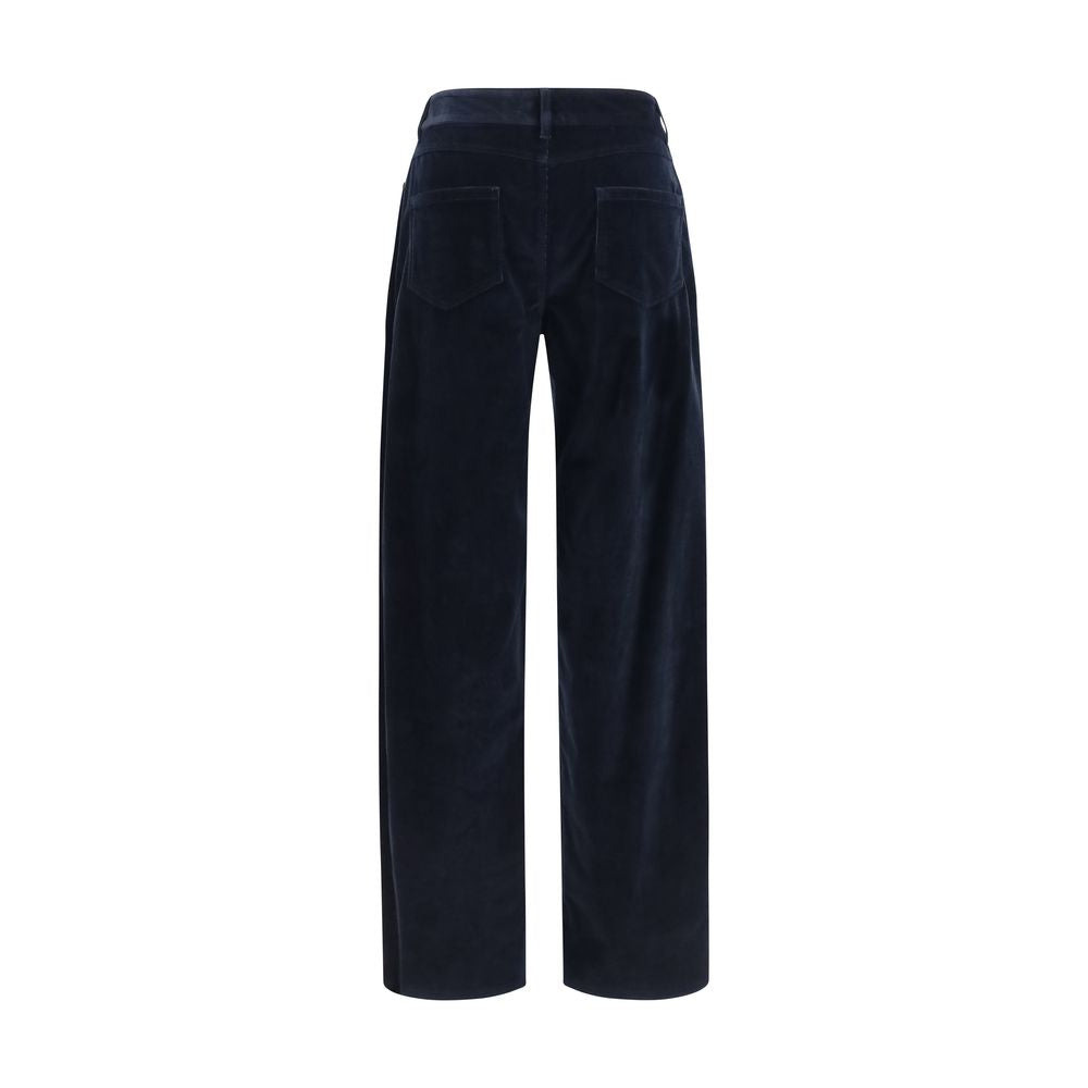 Max Mara Blue Cotton Pants