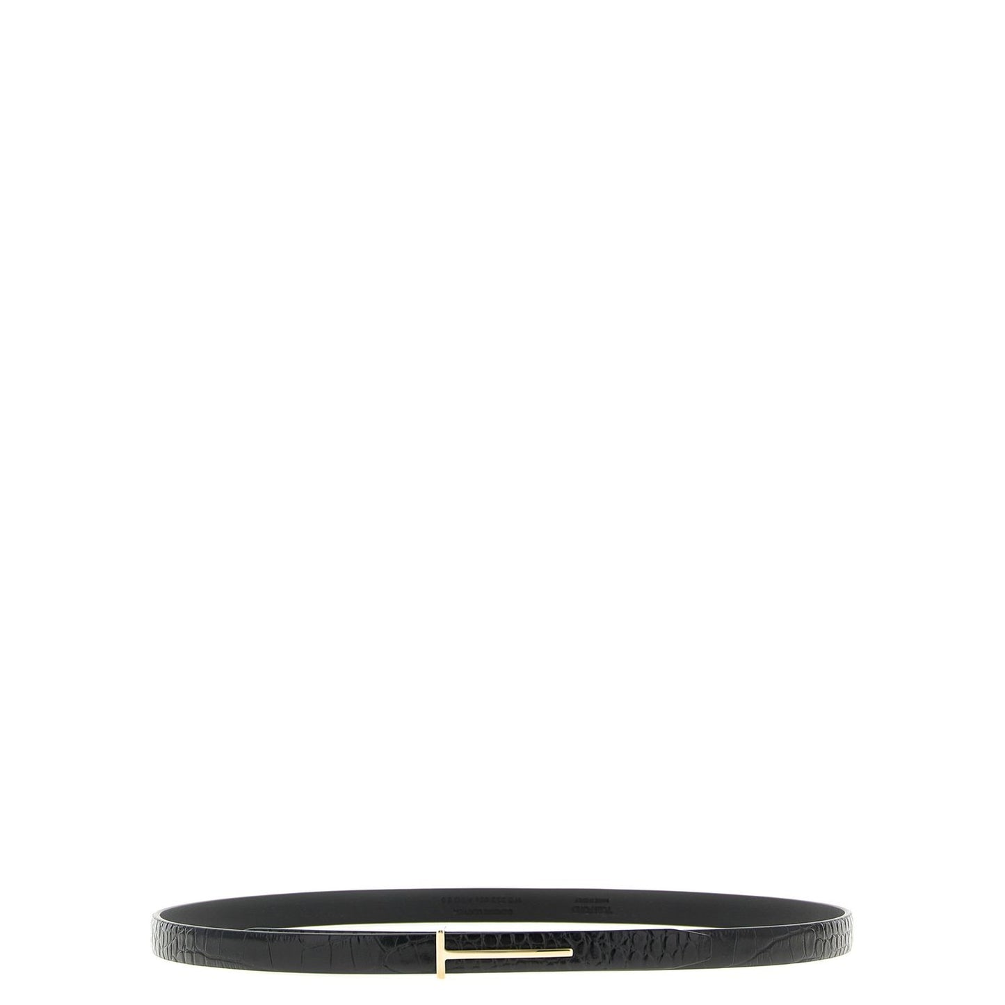 Tom Ford Black Calfskin Regular Belt