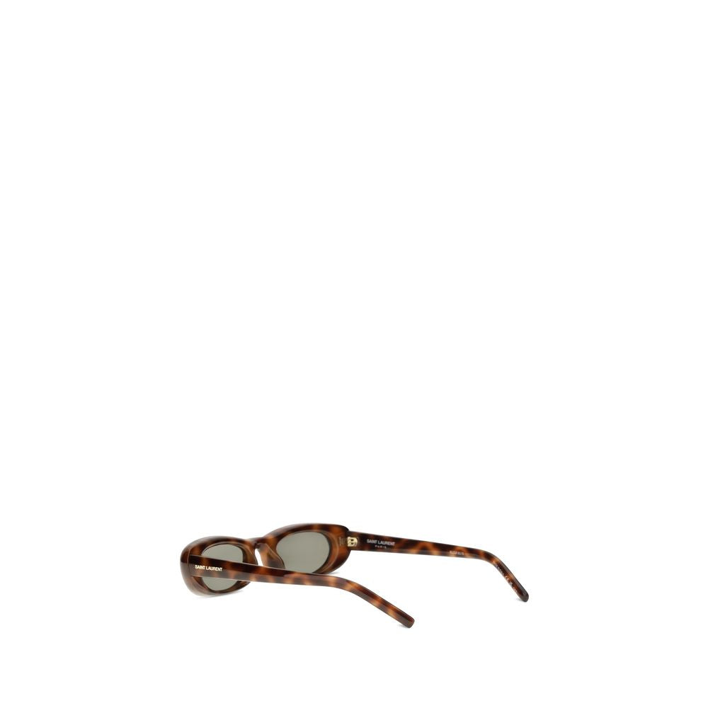 Saint Laurent Brown Acetate Sunglasses