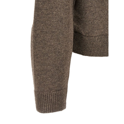 Maison Margiela Brown Virgin Wool Cardigan