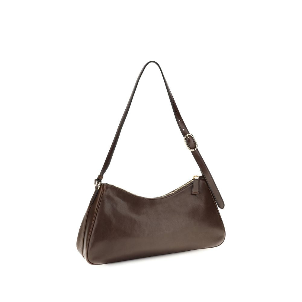 Prada Brown Calf Leather Bos Taurus Shoulder Bag