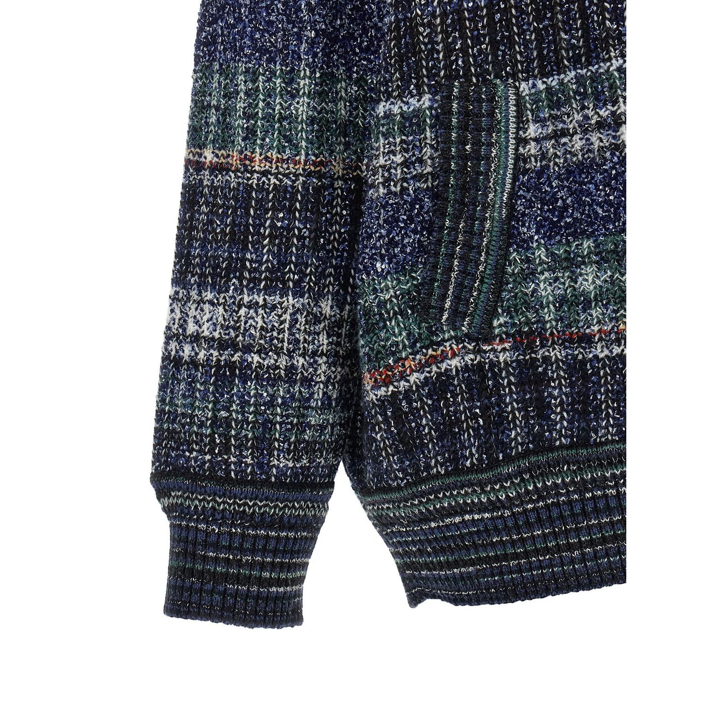 Missoni Blue Wool Cardigan