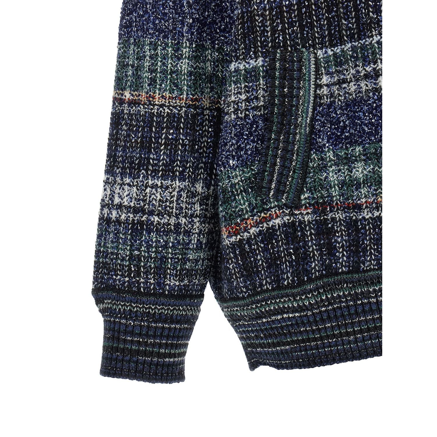 Missoni Blue Wool Cardigan