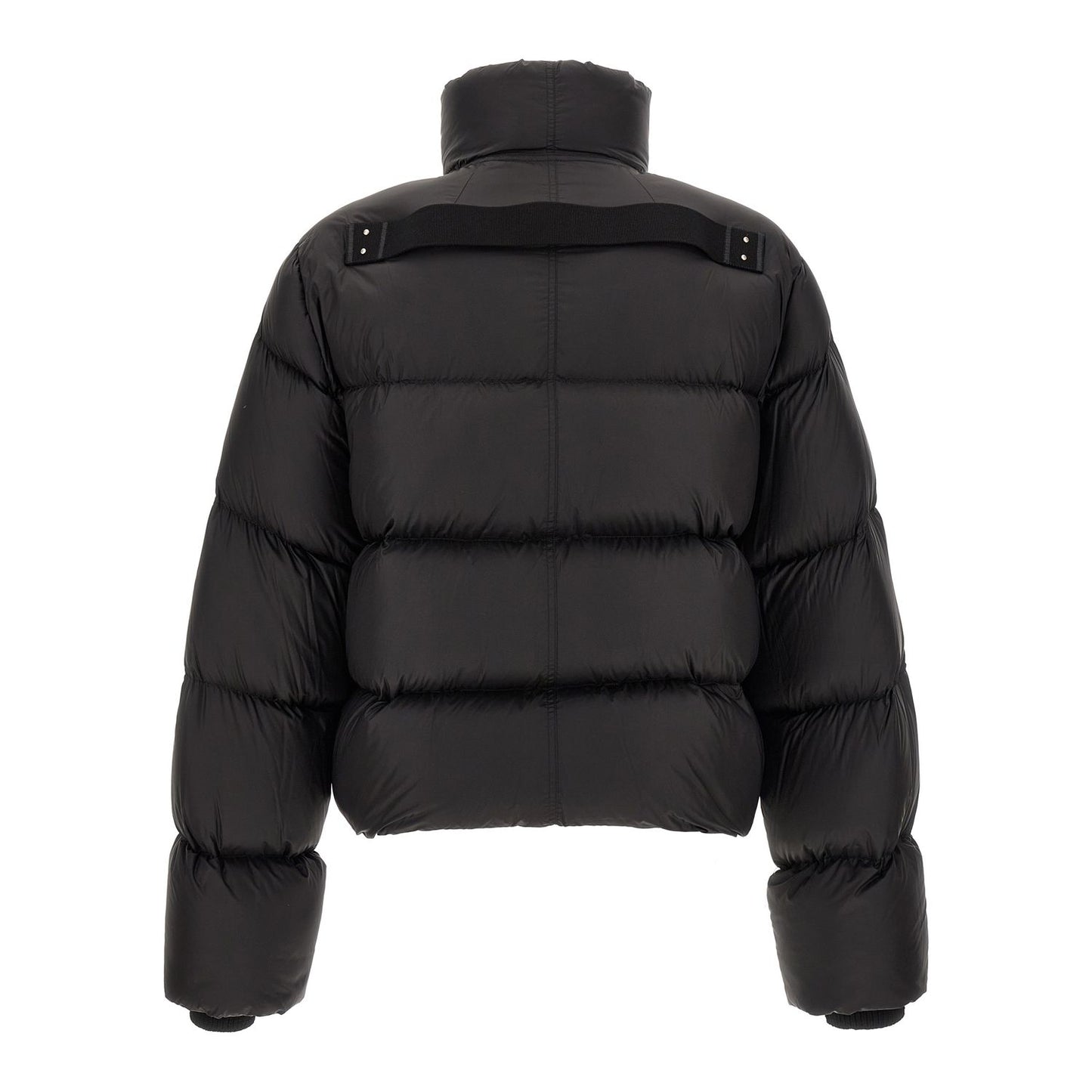 Rick Owens Black Nylon Full-Length Jacket