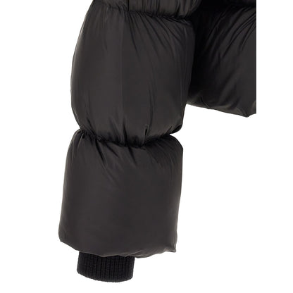 Rick Owens Black Nylon Full-Length Jacket