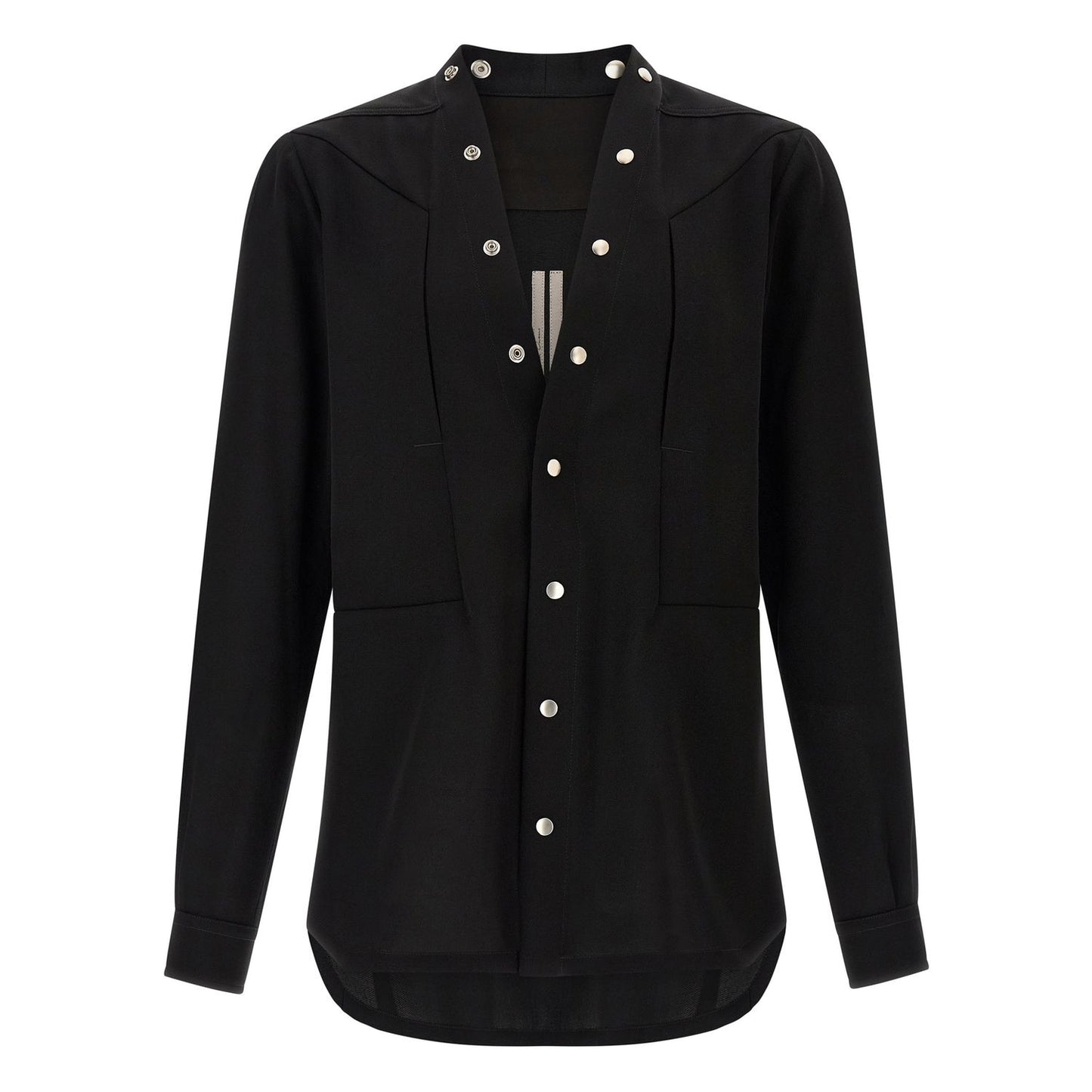 Rick Owens Black Cotton Blouse