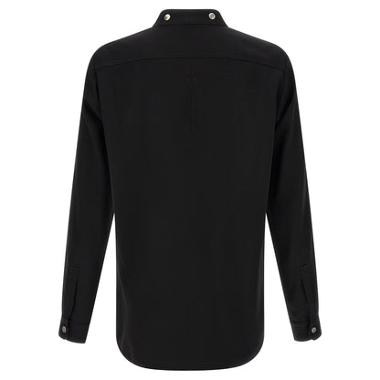 Rick Owens Black Cotton Blouse