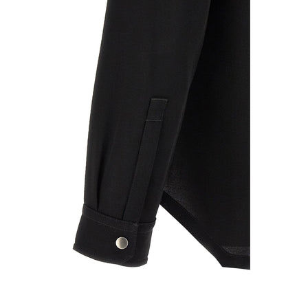 Rick Owens Black Cotton Blouse