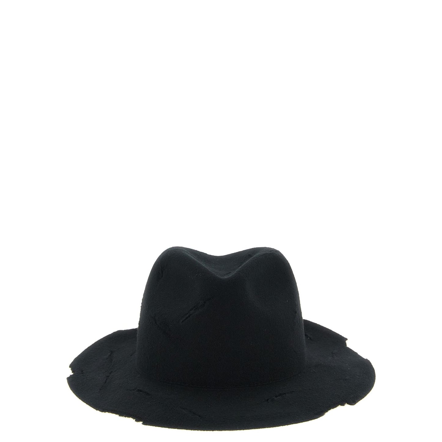 Yohji Yamamoto Black Wool Fedora