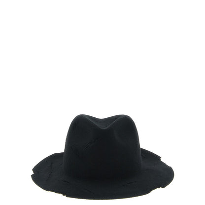 Yohji Yamamoto Black Wool Fedora
