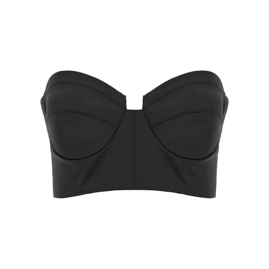 Elisabetta Franchi Black Polyester Tank Tops