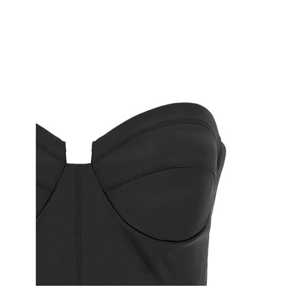 Elisabetta Franchi Black Polyester Tank Tops
