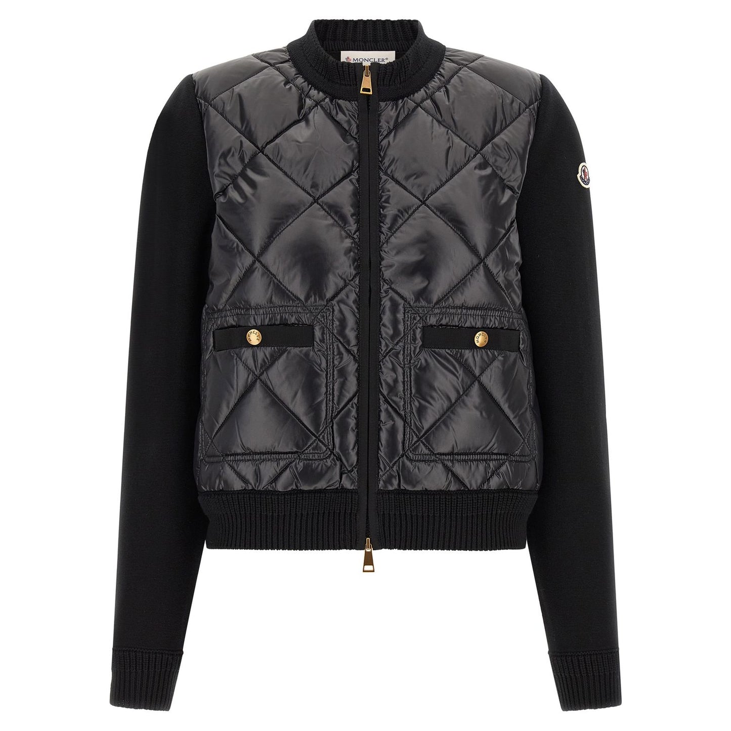 Moncler Black Polyamide Cardigan