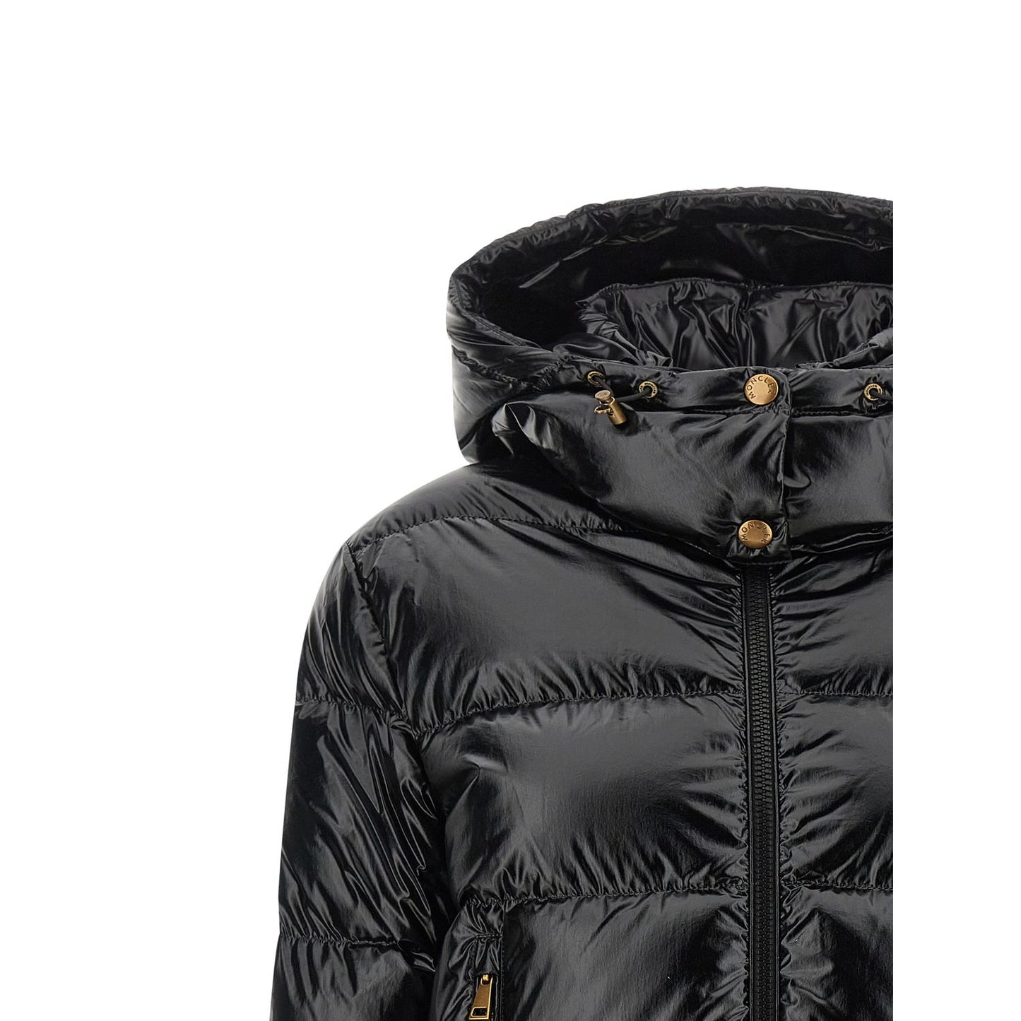 Moncler Black Polyamide Full-Length Jacket