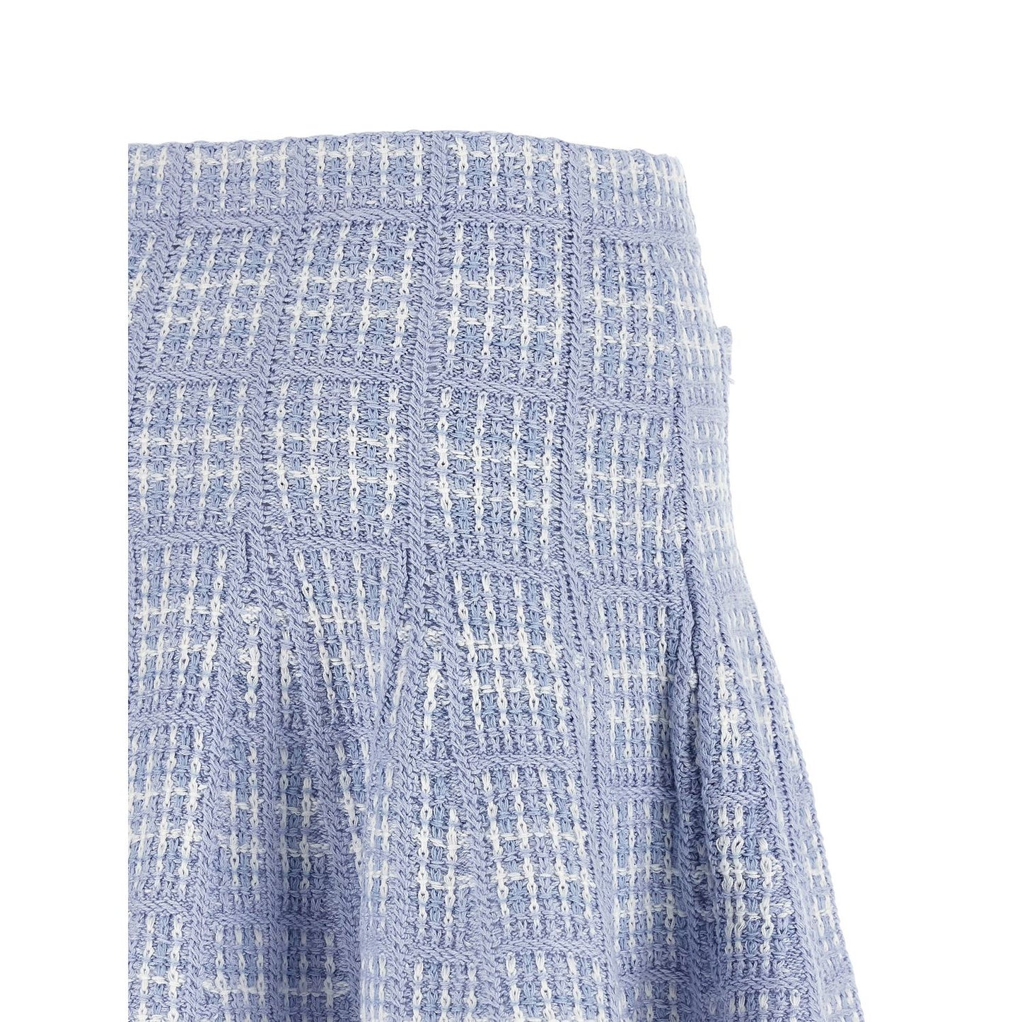Self-Portrait Blue Cotton Long Skirt