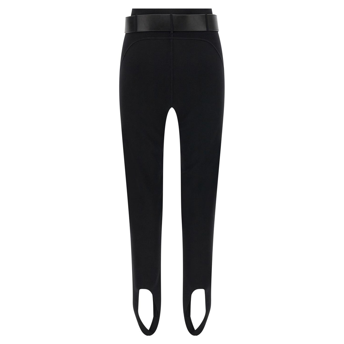 Self-Portrait Black Viscose Leggings