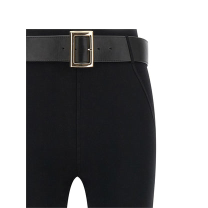 Self-Portrait Black Viscose Leggings