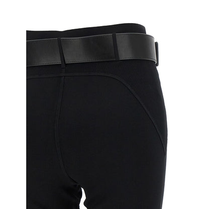 Self-Portrait Black Viscose Leggings