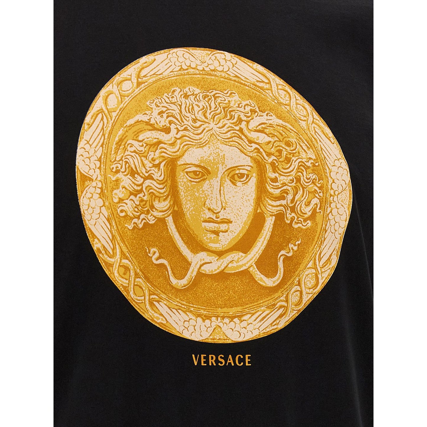 Versace Black Cotton T-Shirt