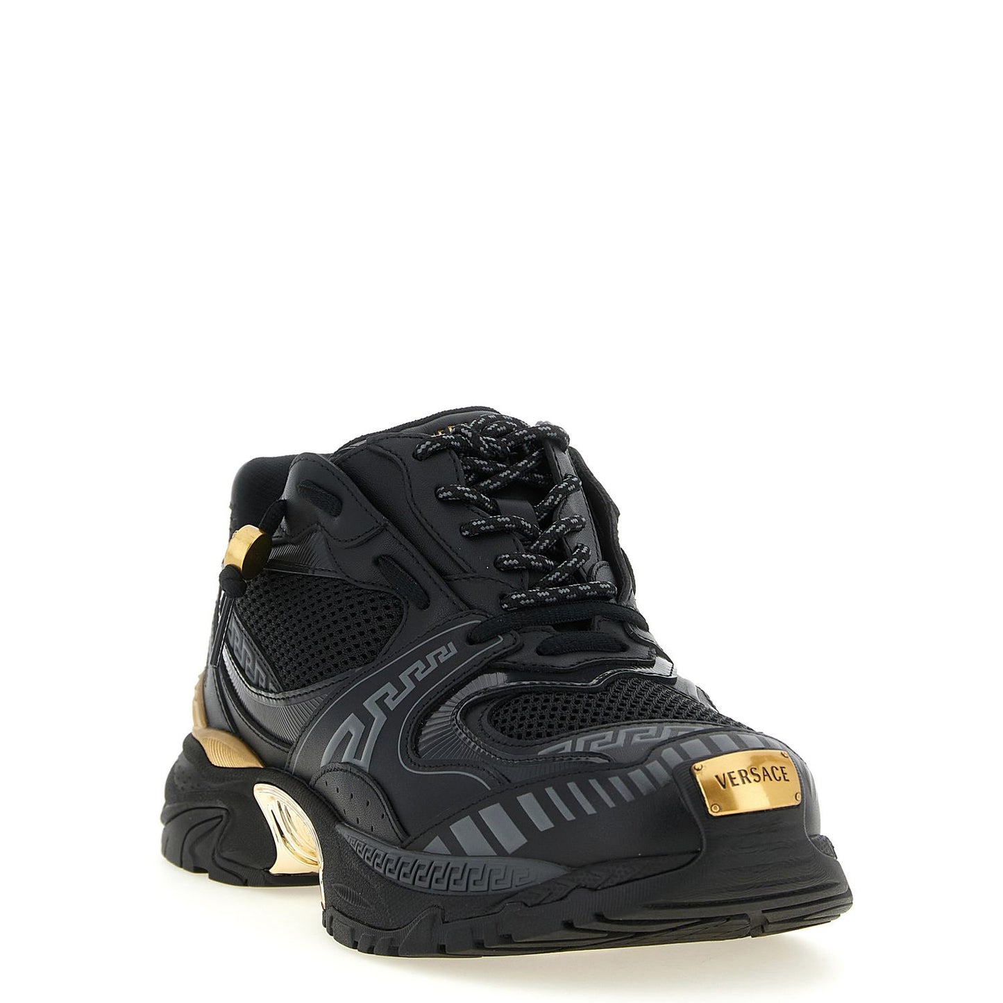Versace Multicolor Calfskin Athletic Sneakers