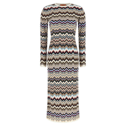 Missoni Multicolor Viscose Midi Dress