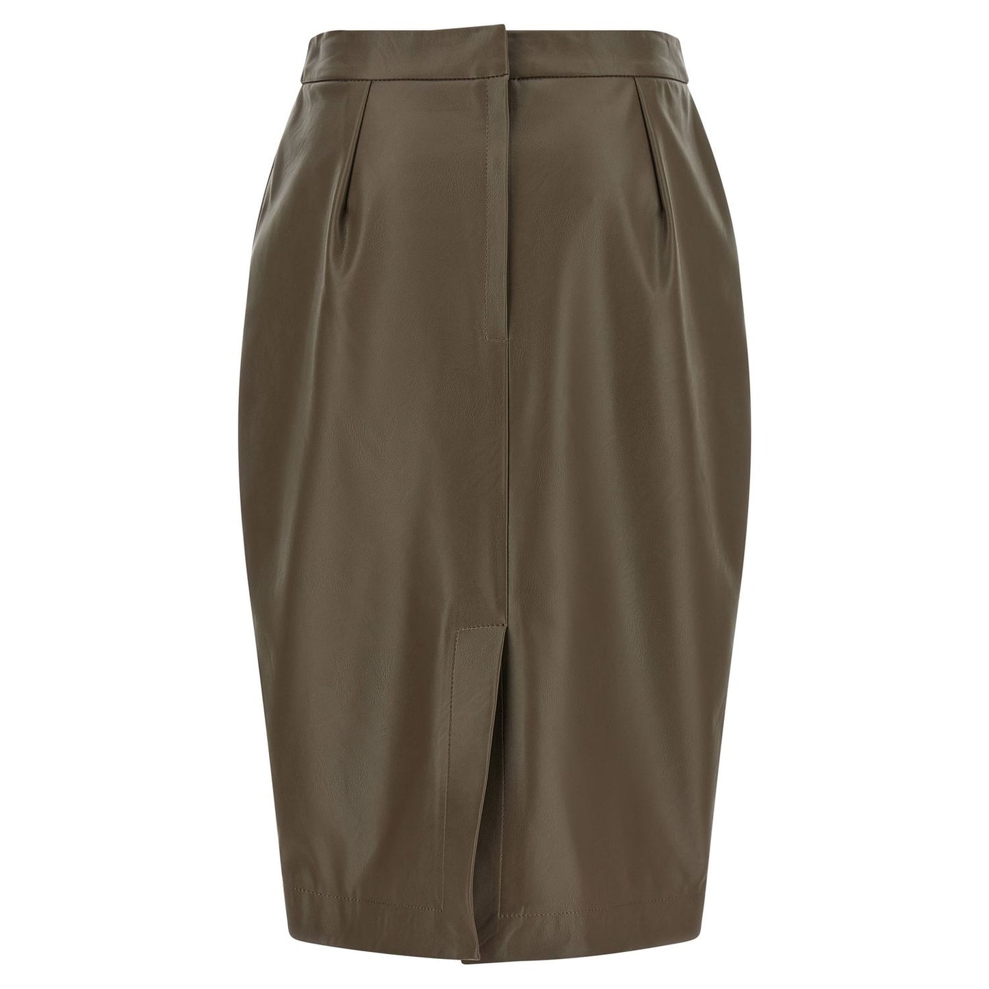 Stella McCartney Brown Polyester Midi Skirt