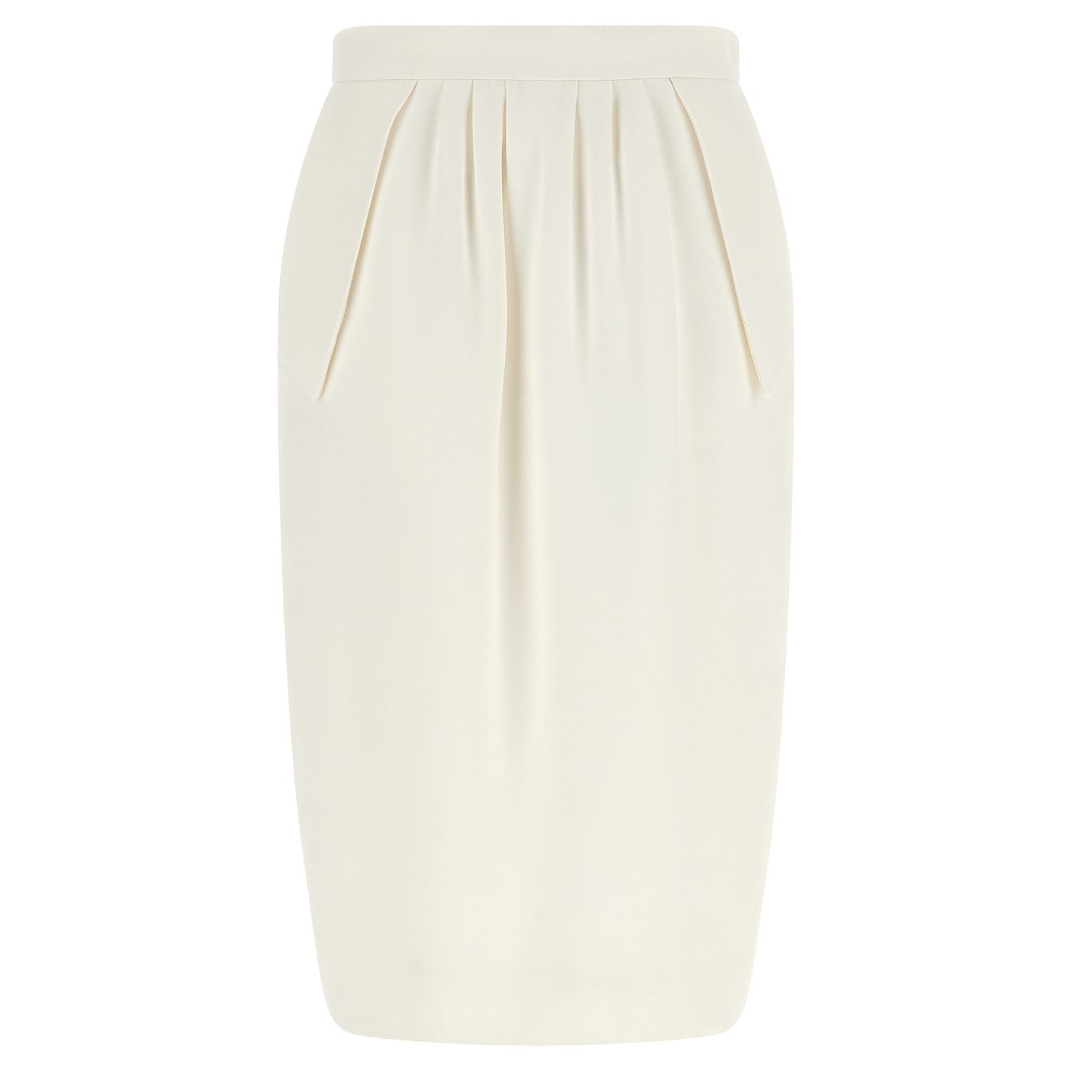 Stella McCartney White Polyester Midi Skirt