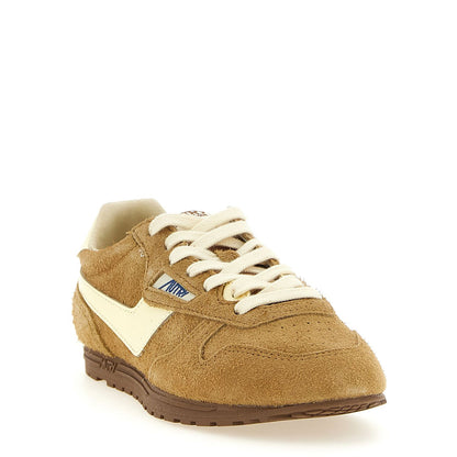 Autry Brown Cowhide Athletic Sneakers