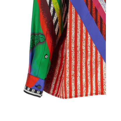 Versace Multicolor Silk Blouse