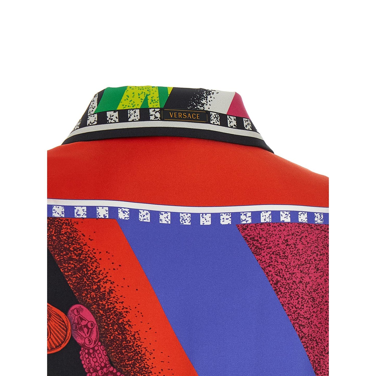 Versace Multicolor Silk Blouse