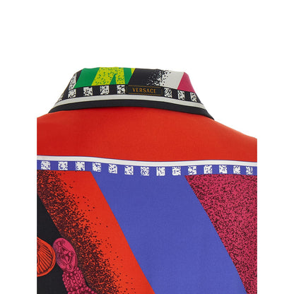 Versace Multicolor Silk Blouse