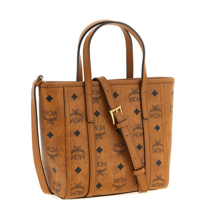 MCM Brown Polyethylene Tote Bag