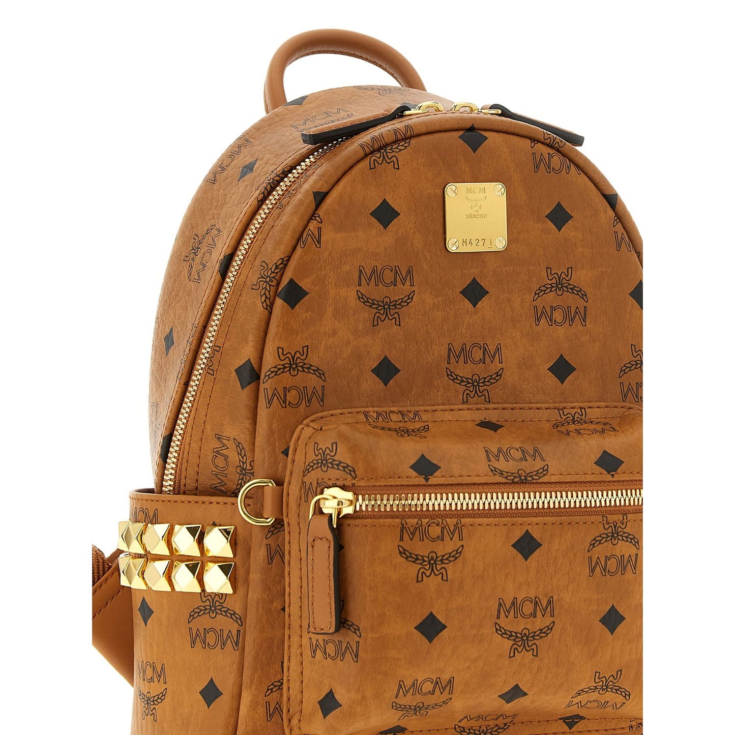 MCM Brown Polyethylene Backpack
