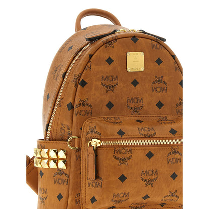 MCM Brown Polyethylene Backpack