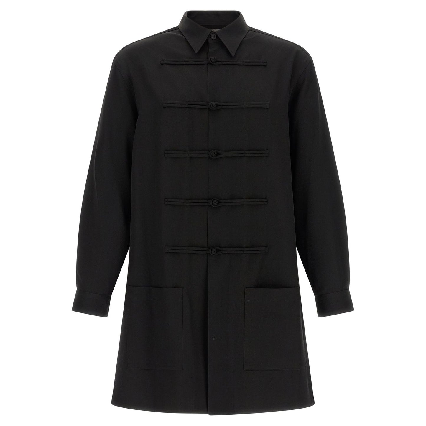 Yohji Yamamoto Black Wool Blouse