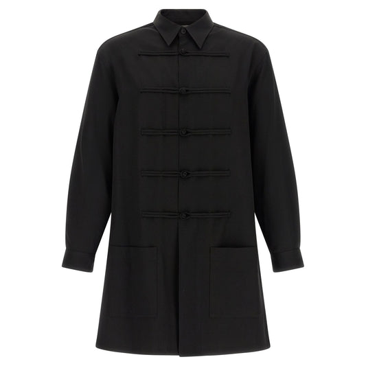 Yohji Yamamoto Black Wool Blouse