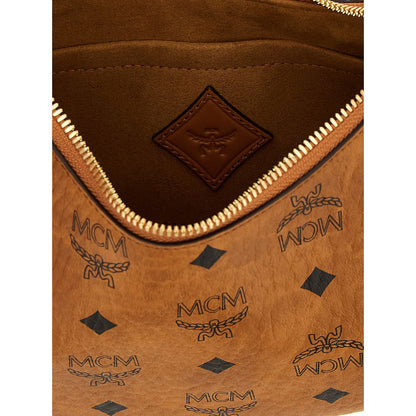 MCM Brown Polyethylene Shoulder Bag