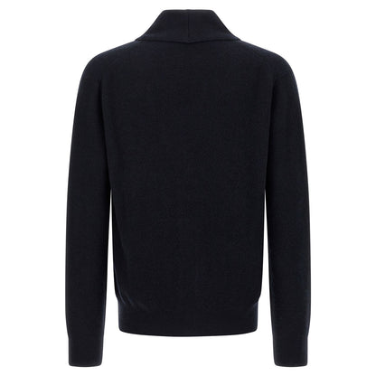 Brioni Blue Cashmere Cardigan