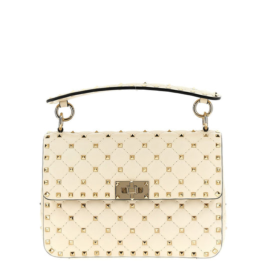 Valentino Garavani White Lamb Leather Shoulder Bag