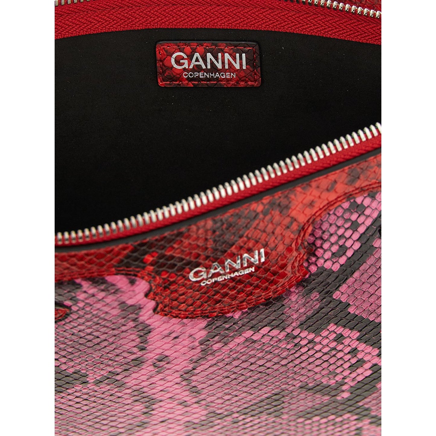 Ganni Fuchsia Polyester Clutch Bag