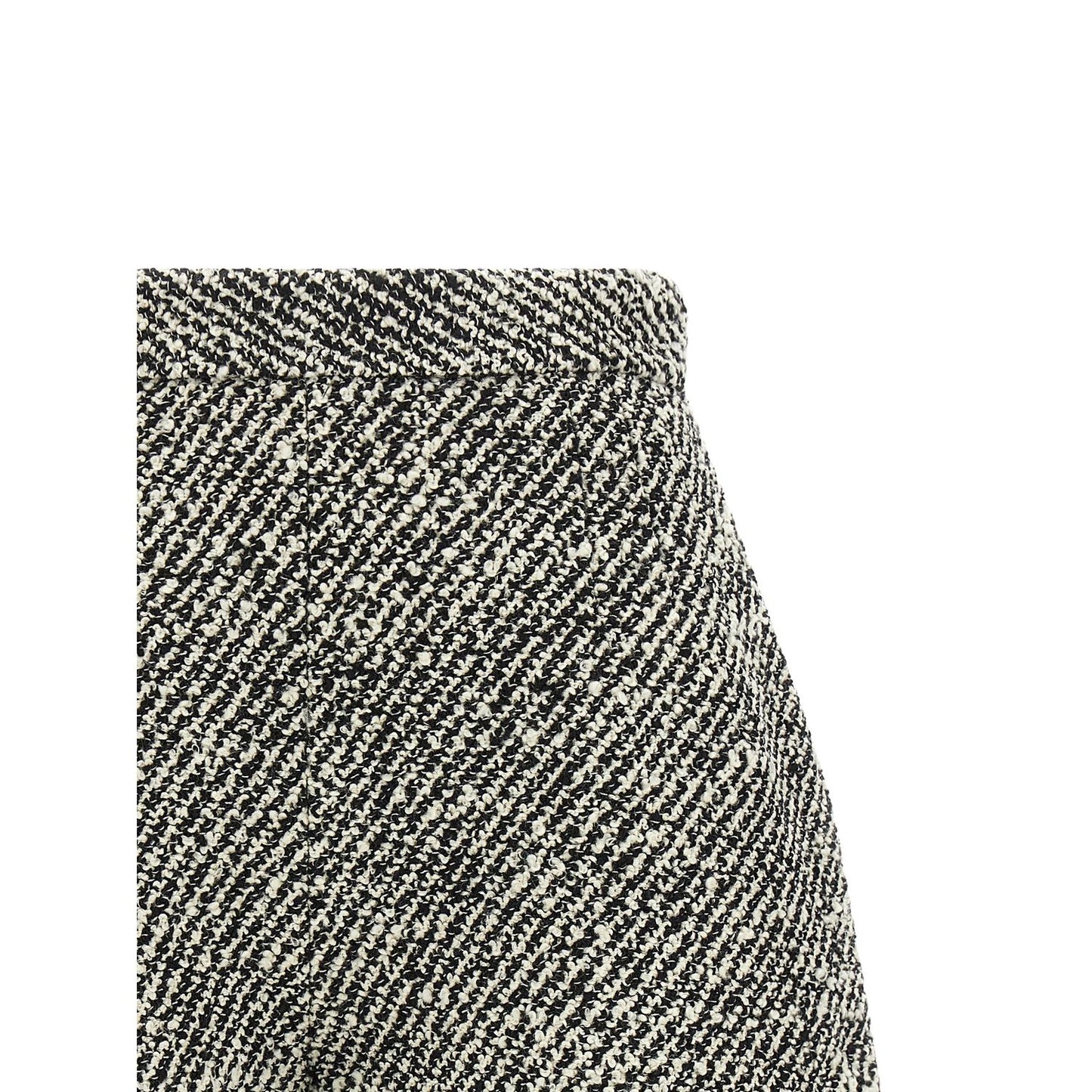 Versace Bicolor Virgin Wool Bermuda Shorts