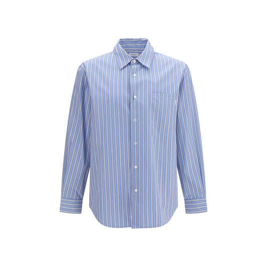 Saint Laurent Blue Cotton Pattern Shirt
